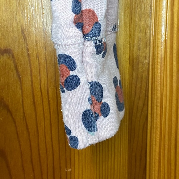 Cat & Jack Denim Coat Sz Small 6/6X Leopard Sleeve - Picture 10 of 13